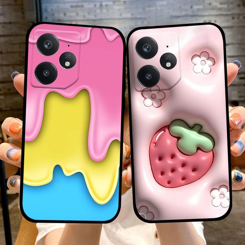 For Realme Neo 7 Case RMX5060 Color Painted Shockproof Soft Silicone Protective Fundas Coque For Oppo Realme Neo7 5G Phone Cover