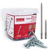 VKKM Heavy Duty Pocket Hole Screws 200 Piece Set with 2 Screwdriver Bits, Easy Installation for Unbreakable Bonds