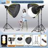 Professional Indoor Octagonal Parabolic Softbox Lighting Set