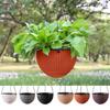 1 Set Flower Pot Quick Drain Handmade Strong Load-bearing Indoor Water Self-absorbing Flower Basket with Hook