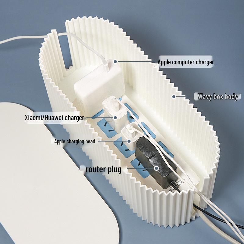 Коробка-органайзер для кабелей большой вместимости - Управление шнурами питания и сетевыми фильтрами