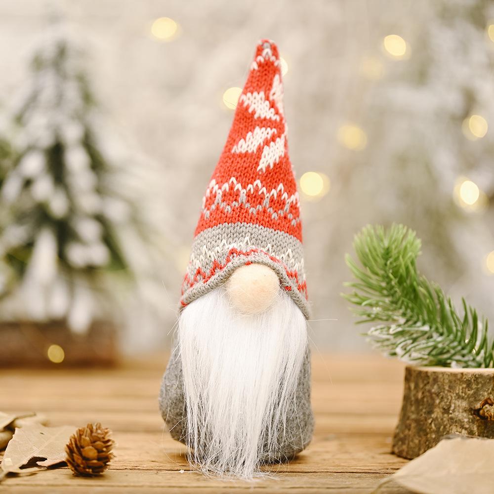 Christmas Long Legged Santa Gnome Plush Doll Ornament Xmas Elf Toys Holiday Home Party Decor Kids Gift