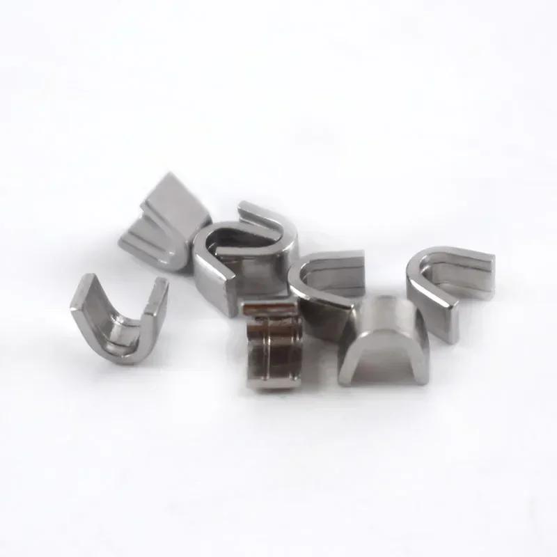 50/100 г Meetee 3# 5# 8# 10# U-образный стопор для молний для металлических нейлоновых смоляных молний, для сумок, одежды, нескользящий стопор, аксессуар для ремонта