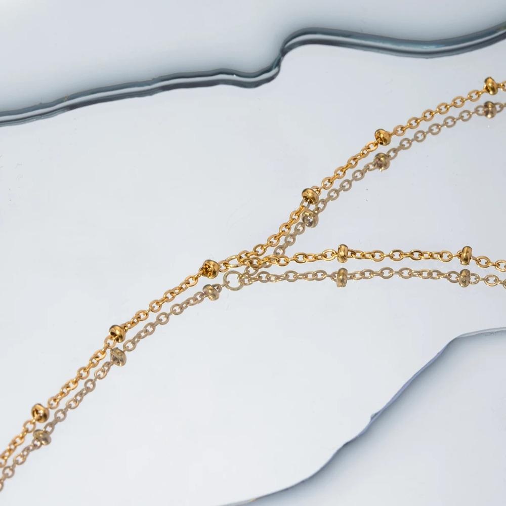 Простая цепочка из рисовых бусин, креативный браслет в стиле легкой роскоши, новый браслет-цепочка, женский