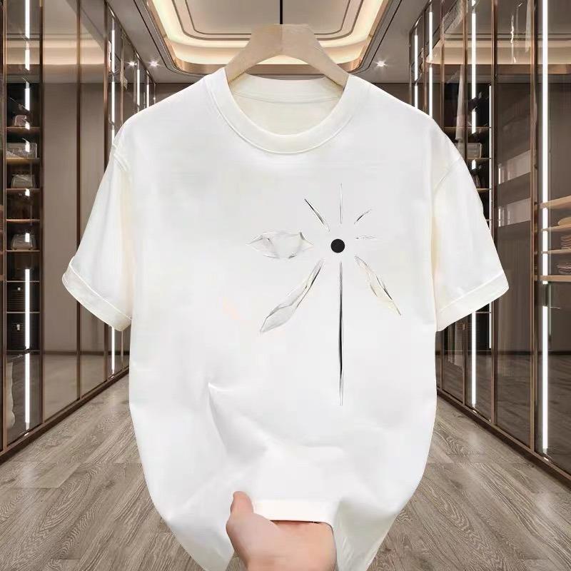 Американский хулиган Красивая хлопковая футболка с коротким рукавом Молодежная мужская и женская уличная свободная футболка с круглым вырезом