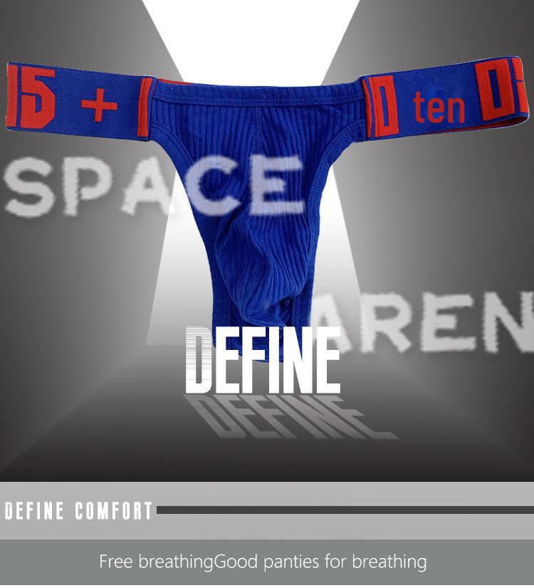 Мужские бесшовные дышащие стринги с низкой талией - европейский и американский стиль