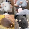 30 см Милая Плюшевая Кукла Мышь - Мультяшная Крыса на Цветочной Ветке, Мягкая Очень Большая Игрушка для Детей, Подарок на День Рождения