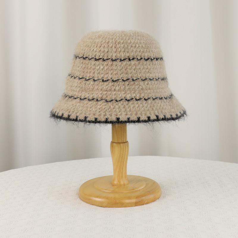 Вязаная панама с ушками для зимы и осени, повседневная