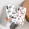Чехол из ТПУ с рисунком панды для iPhone XR 7 8 14 15 11 12 13 X XS Pro Max Xiaomi Redmi 13C Note 9 Samsung A22 S23 S24 Ultra Plus VIVO