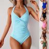 2025 Women's One-Piece Swimsuit - European and American Sports Bikini Style