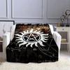 Movie Supernatural - Evil Power Printed Blanket, Fashion Warm Flange Blanket, Picnic Blanket, Bed Blanket, Birthday Gift