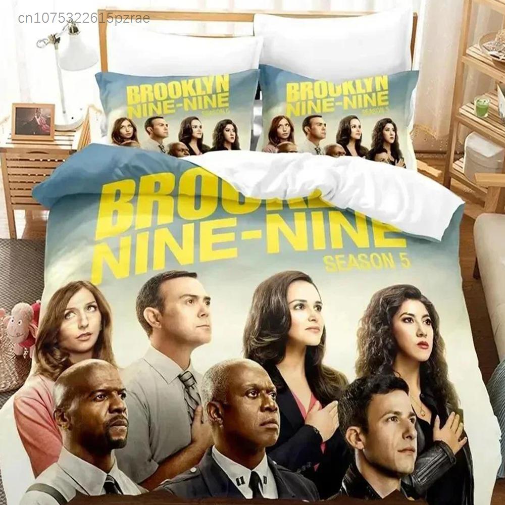 Новый 3D-принт Brooklyn Nine-Nine Комплект постельного белья Спальня Мягкое Современное Покрывало Удобный Пододеяльник Чехол для одеяла и Наволочка