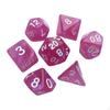 7 Pieces Multi Sided Dices Polyhedral Acrylic for Card Game Games