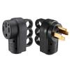 50A Current 125V Power Connector Plug for Motorhomes Sturdy Design and Convenient Rear Pull Circlet for Traveler