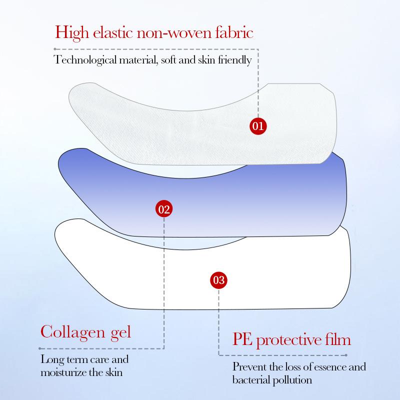 Sadoer Коллагеновая восполняющая гелевая маска для глаз, увлажняющая область вокруг глаз, улучшает морщины вокруг глаз