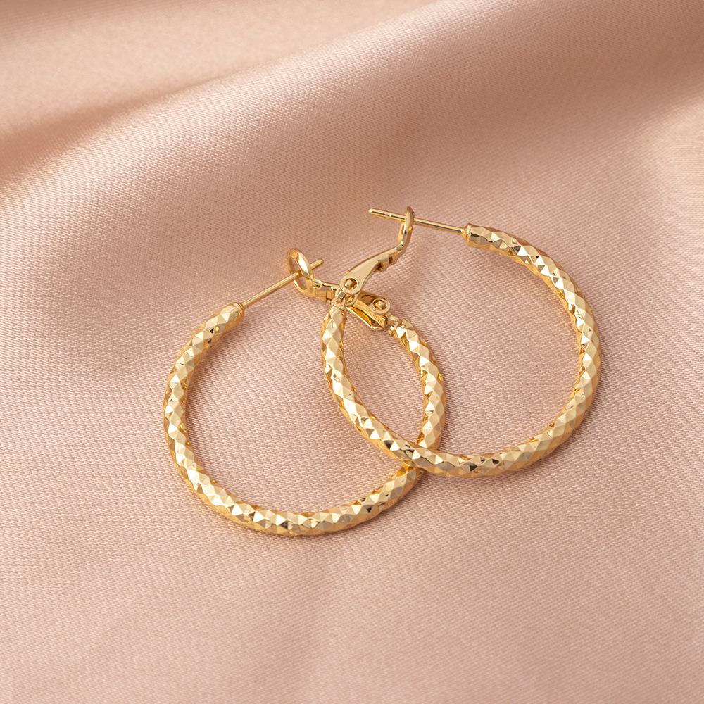 Серьги: Преувеличенный крутой стиль - Роскошные универсальные серьги-кольца высокого класса, простые и нишевые.