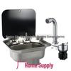 Kenes Foldable RV Sink with Lid and Faucet