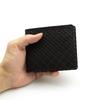 Inden HISOCA Hisoka Traditional Craft Koshu Inden Deerskin Lacquer Original Brand Wallet Black with Black Lacquer and Shippo Pattern [Inden-ya]