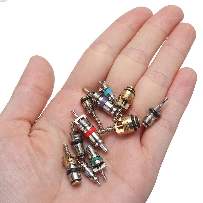 100 шт./кор. автомобильный автоматический AC/C клапанный сердечник для R134A клапаны кондиционирования воздуха Ассортимент комплект