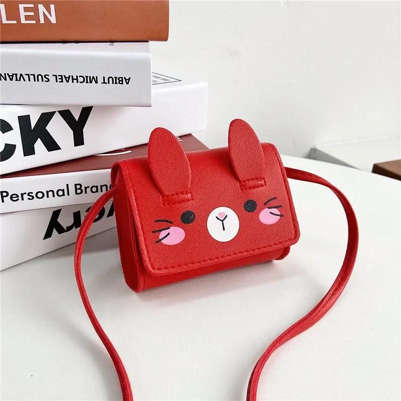 Children's Single Shoulder Bag Girls Stylish and Cute Rabbit Crossbody Bag Mini Cartoon Coin Purse Cute Purse for Girl Handbags