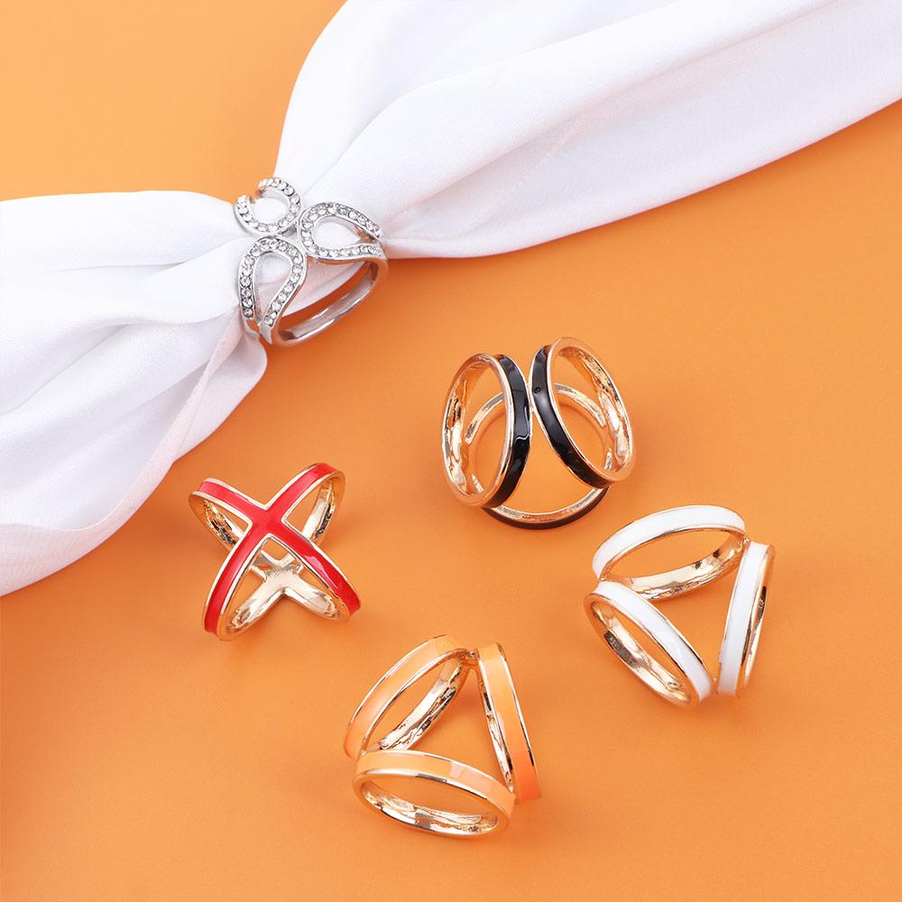 Кристалл крест для девочек Стразы Женщины шарф пряжка шарф кольцо шаль клипса корейская брошь булавки