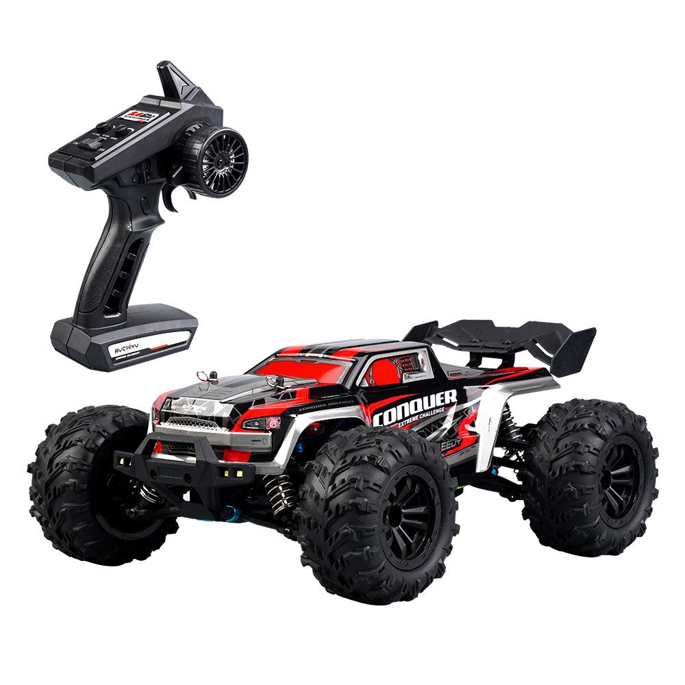 2.4G Remote Control High-Speed Off-Road Pickup Truck with Lights, Speed Up To 38KM/H, Stepless Speed Change Model Car.