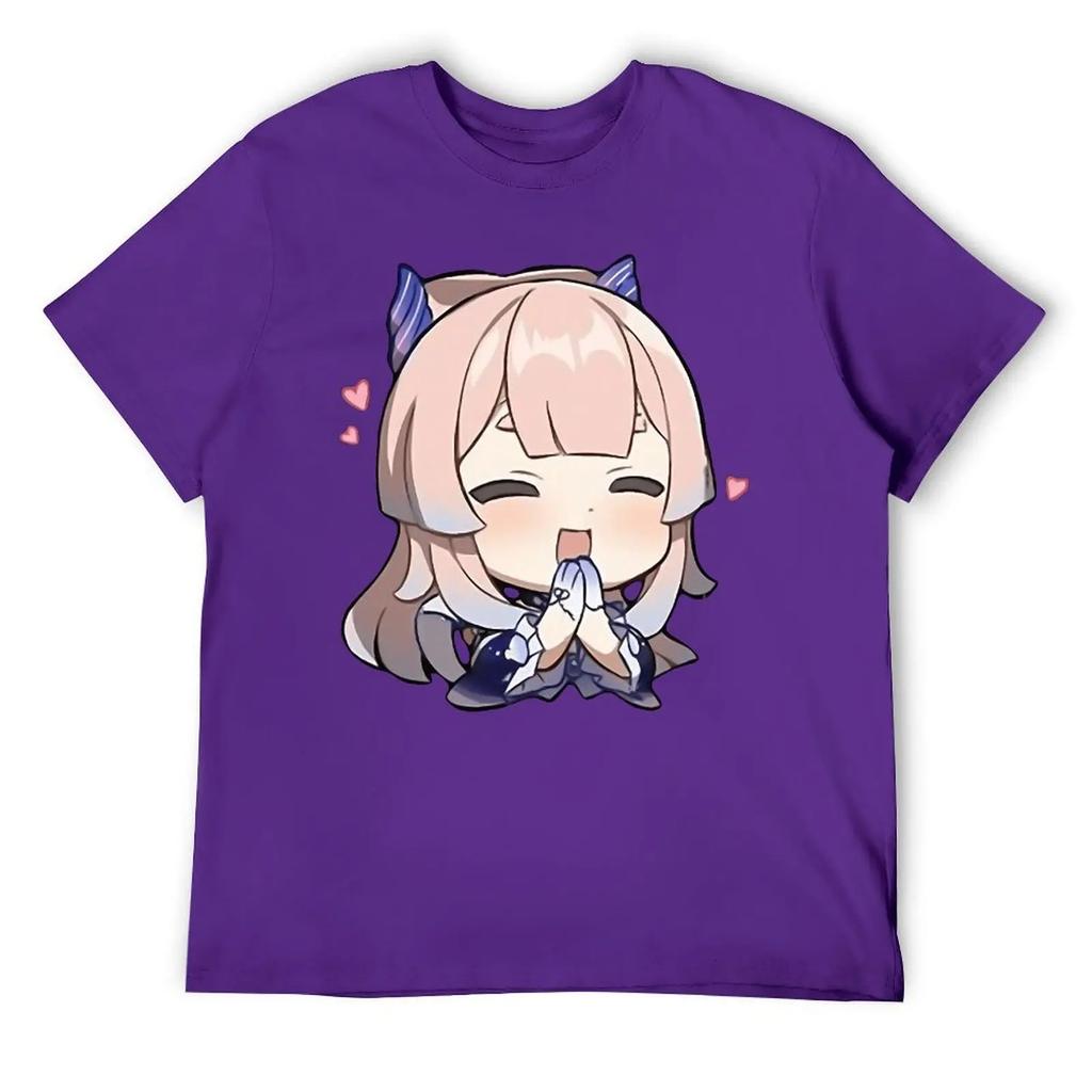 Sangonomiya Kokomi Genshin Impact Pray Tees Vintage T-shirt Harajuku Sports Graphic Aactivity Competition USA Size