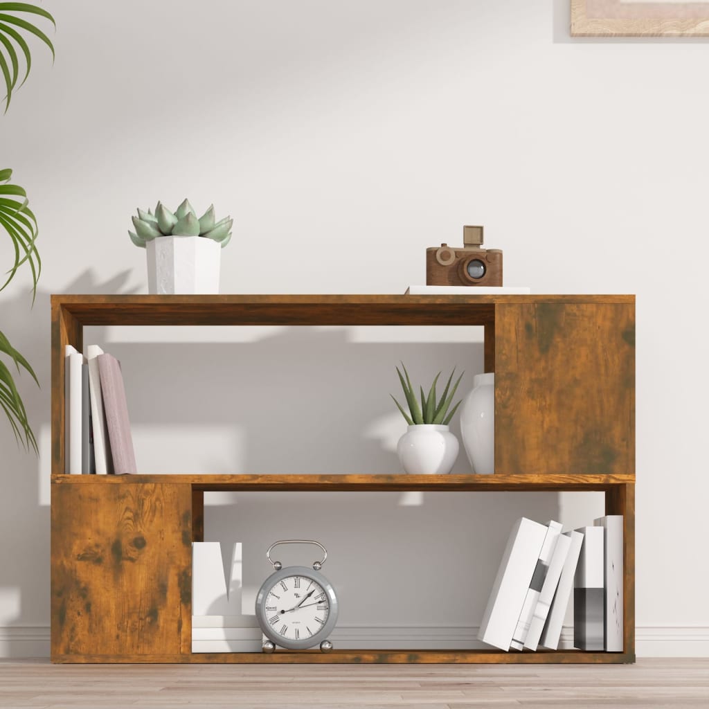 Vidaxl Szafka Na Książki, Przydymiony Dąb, 100X24X63 Cm