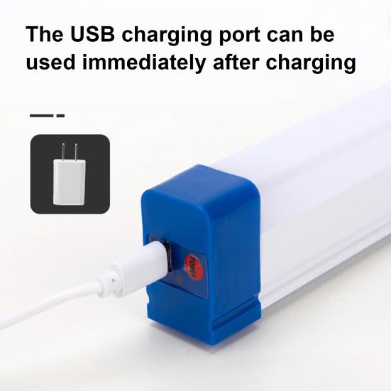 Аварийный свет Перезаряжаемая магнитная световая трубка Сверхяркий без мерцания Водонепроницаемый Светодиодный ночник для помещений и улицы