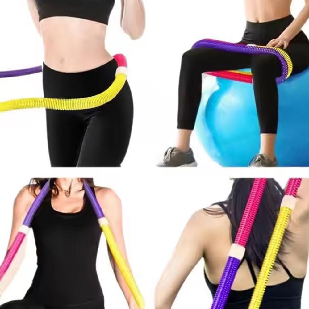 New Spring Tube Yoga Circle Fitness Waist & Tummy Tightening Exercise Equipment Fitness Circle Foldable Unisex Weight Loss