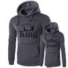 Fashion Casual Hoodies Sweatshirt Couples Hooded Pullover Hoodies Print King Queen Spring Winter Tops Men/Women Clothing