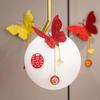 2Pcs Chinese Style Red Wedding Butterfly Hanging Crafts Bedroom Living Room Wall Decor Diy Party Wedding Supplies