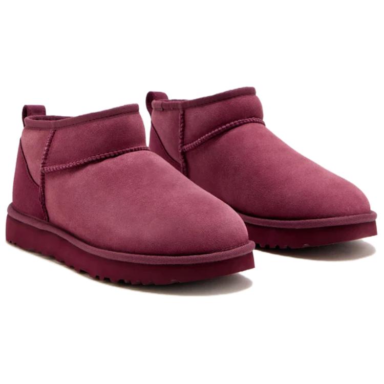 UGG Классические Ультра Мини Простые Удобные Короткие Снегоступы Женские ботинки Розово-Розовые 1116109-BNTM
