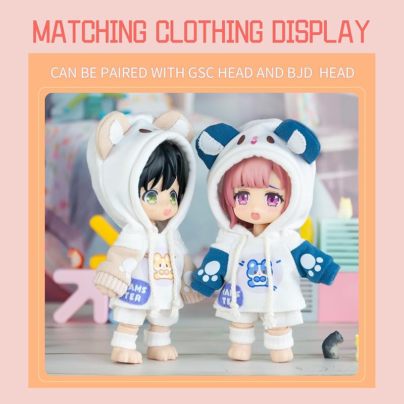 YMY 9,8 см грушевидное кукольное тело YMY 1/12 1/8 BJD GSC Кукольная голова Мини 1/12 Масштаб Милая толстая фигурка Подходит для подарка на Новый год молочно-белый