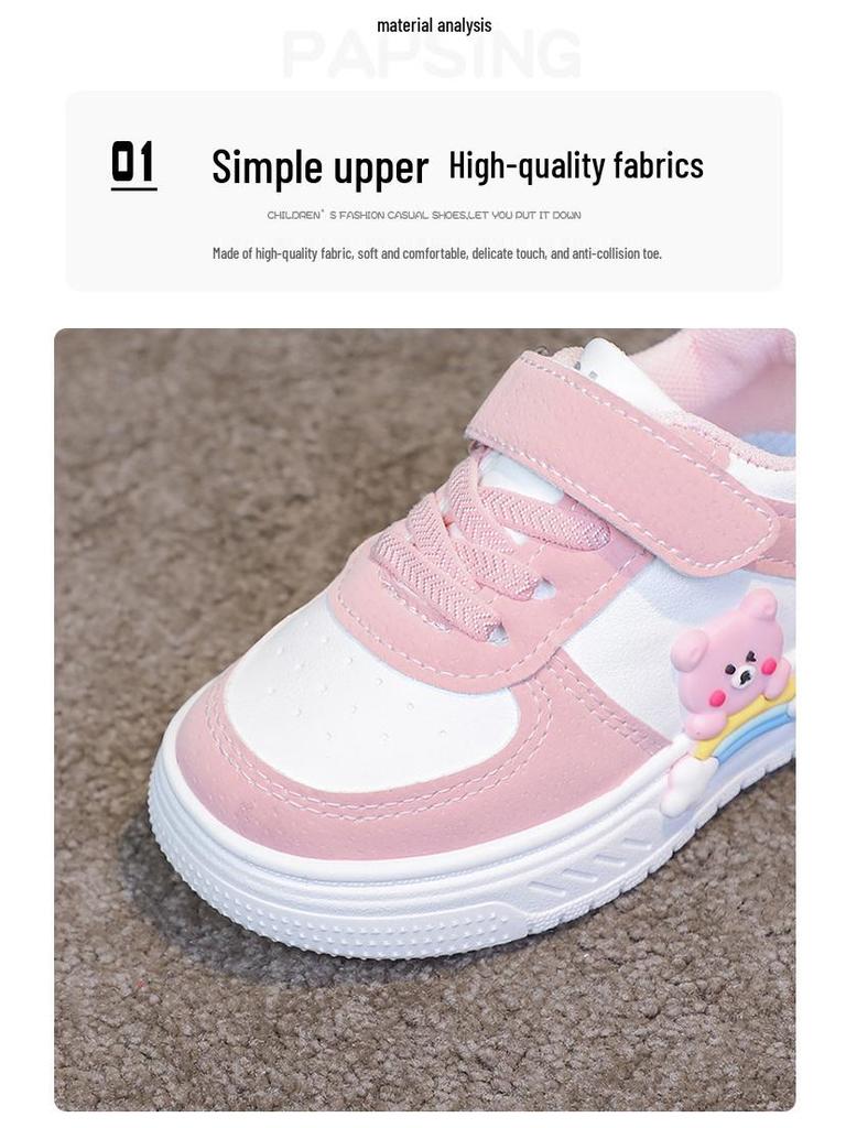 Breathable Cartoon Canvas Walking Shoes for Toddlers - Wear-Resistant, Low-Top Sports Shoes for Girls & Boys