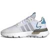 Adidas Originals Nite Jogger Retro Fashion Durable Comfortable Lightweight Breathable Sneakers Women Sneakers White Blue FX6904