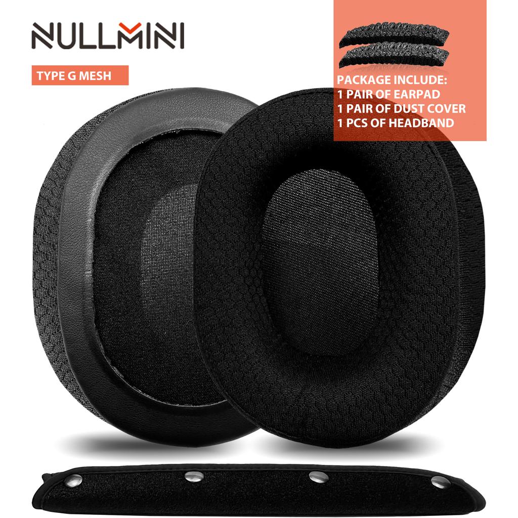 Nullmini Replacement Earpads for Rig Strix Go Headphones Cooling Gel Ear Pads Cushion Earmuffs Sleeve Headband