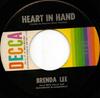 7inch Record BRENDA LEE - Heart In Hand / It Started All Over 31407 Decca 1962 US Rock Used