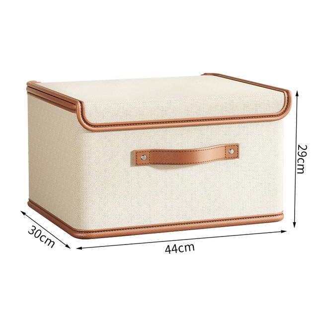 Ящик для хранения одежды большой емкости, тканевый складной ящик для хранения одеяла с крышкой, утолщенная полипропиленовая пластина для домашнего общежития