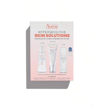 Набор для начинающих для гиперчувствительной кожи Avene, Полный режим ухода за гиперчувствительной кожей, Крем, Очищающее средство и Спрей