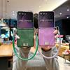 Чехол Samsung Z Flip7 с текстурой овчины - Ударопрочный, устойчивый к царапинам ПК с ремешком против потери