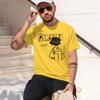 2026 New Model Unisexs Summer 100 Cotton Fashionable Casual Loose Trendy Pattern Printed Round Neck Short Sleeve Tshirt
