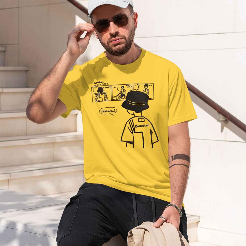 2026 New Model Unisexs Summer 100 Cotton Fashionable Casual Loose Trendy Pattern Printed Round Neck Short Sleeve Tshirt