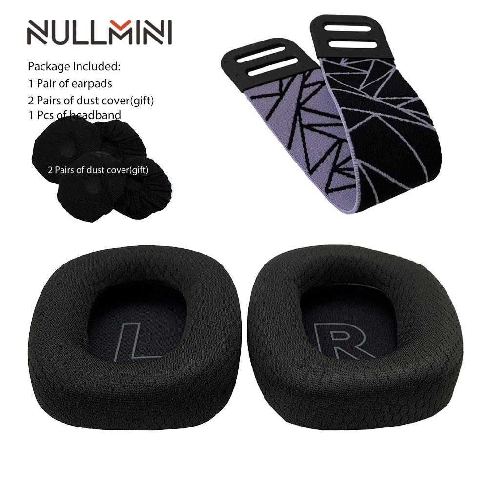 NullMini Replacement Earpads for Logitech G733 Wireless Headphones Sleeve Headband Earphone Earmuff
