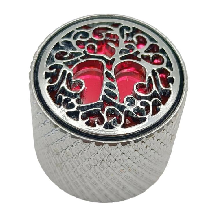 Tree Pattern Potentiometer Control Knob 6mm Shaft Hole Amplifier Knob Metal Electric Guitar Knobs Easy to Install