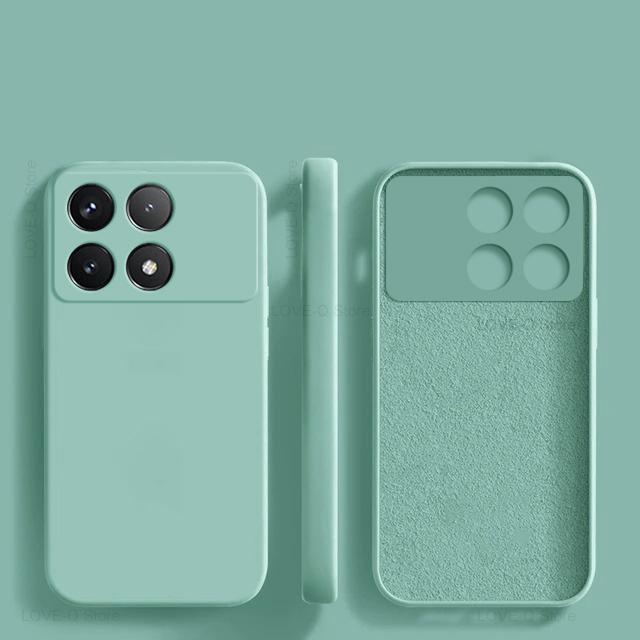 Для Poco X6 Pro Чехол Противоударный Жидкий Силикон Мягкий TPU Чехлы для Телефонов Xiaomi Poco X6 Pro 5G Poco X 6 X6Pro PocoX6 Pro Задняя Крышка