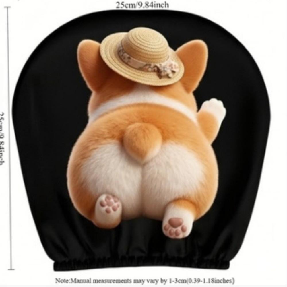 Breathable Car Headrest Cover Cartoon Animal Rear Pattern Vehicle Neck Rest Cushion Cover Car Seat
