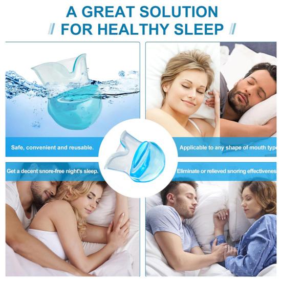 Чехол для языка против храпа, силиконовый удобный чехол против храпа для мужчин и женщин, чехол для ночного сна, для остановки храпа, рукав для языка