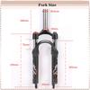 BUCKLOS Folding Bike Fork Oil Suspension 20 Inch Bicycle Fork 9*100mm Quick Release MTB BMX Forks 20in Bicycle Front Forks