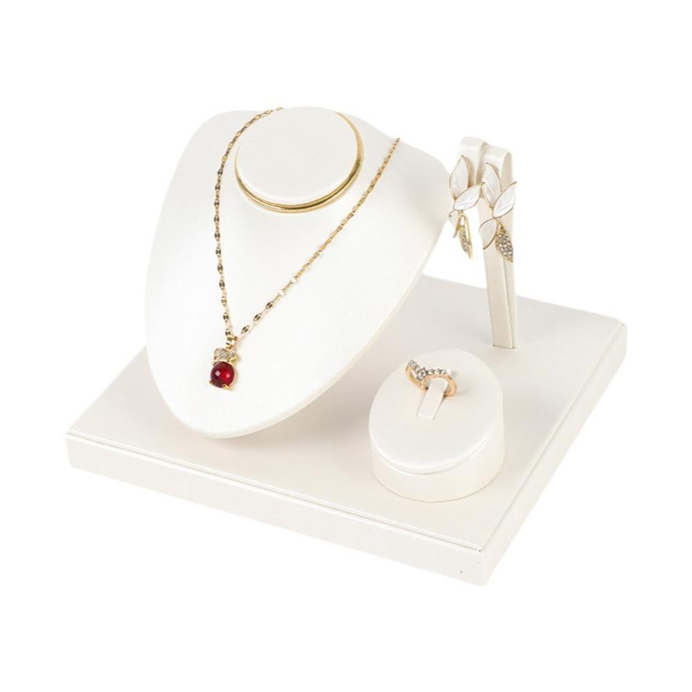 Multi-purpose Combination Set Jewelry Rack Fashion Jewelry Tray with Partitioned Table Display